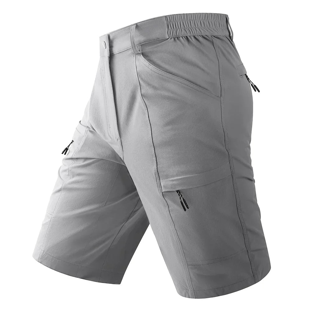 Waterproof Cargo Shorts Men's Summer Quick Dry Hiking Shorts Outdoor Multi-pockets Camping Training Work Shorts Man