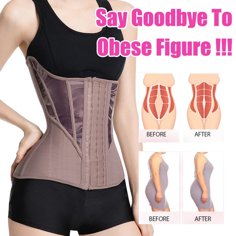 Women's Tummy Contorl  Underbust Sport Girdle Cincher Hourglass Waist Trainer Body Shaper Corset For Weight Loss