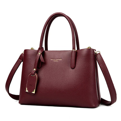 Solid Color pu leather Zipper Sweet Ladies Tote Bags on Sale 2025 High Quality Large Capacity Concise Shoulder Bags for Women