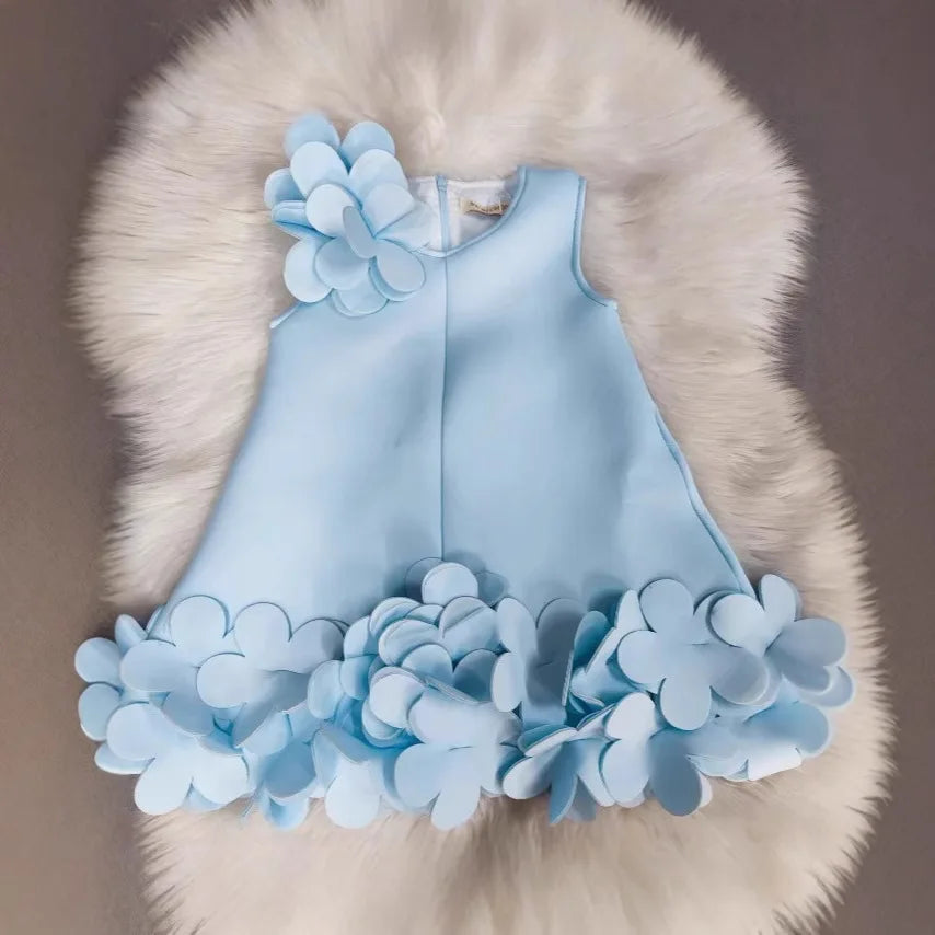 Dresses For Girls Sleeveless Princess Dress Baby Birthday Wedding Formal Tutu Prom Gown Children Kids Evening Bridesmaid Clothes