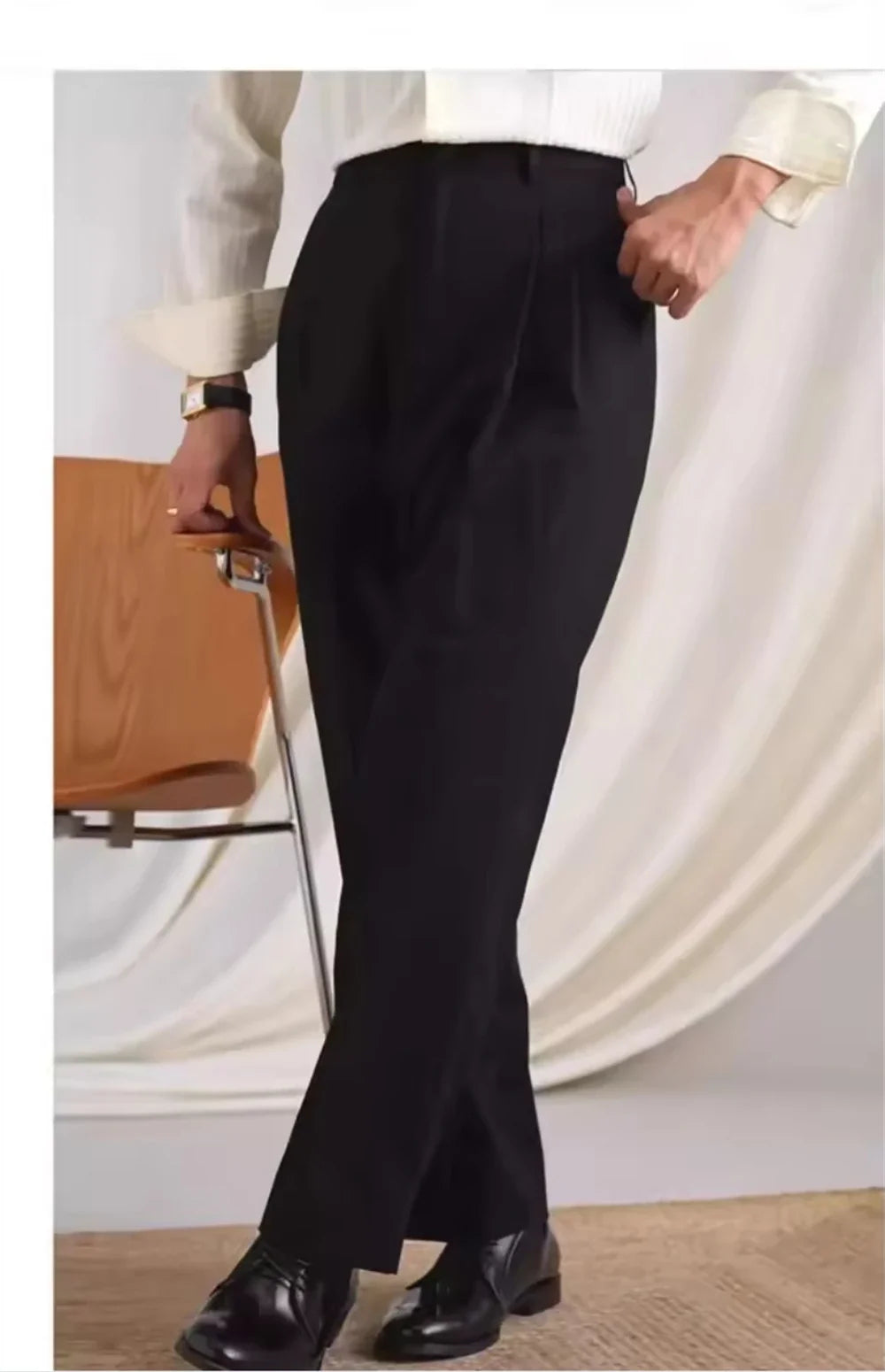 Men's Dress Pants 3 Solid Color Gentleman Cotton T Erkek Pantolon Moda Masculina Luxury Pants British NaplesMen Office Trousers