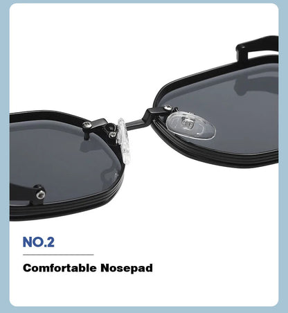 2024 Steampunk Sunglasses For Men Fashionable Square Punk Fashion Glasses Designer Sunglasses Women Trendy Gafas De Sol Hombre