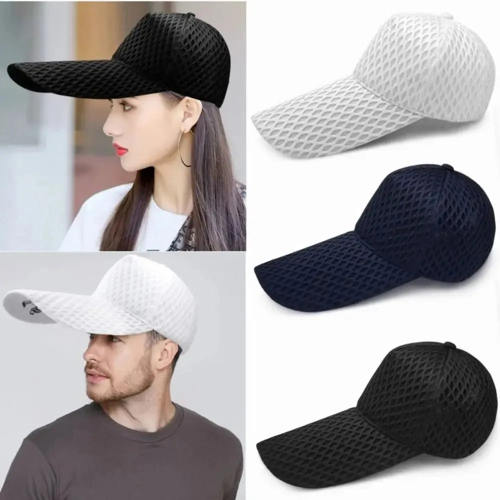 Large Head Man Outdoor Fishing 14cm Long Peak Big Size Sun Hat Oversize Trucker Cap Plus Size Mesh Baseball Caps  60-63cm