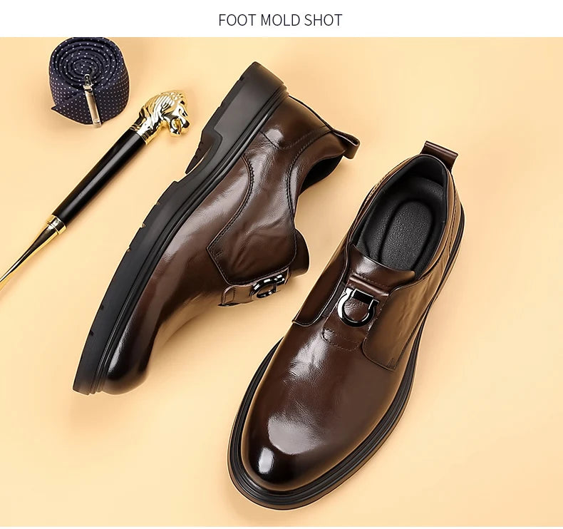Business Men Shoes Patent Leather Man Brogues Shoes Fo Man Dress Shoe Loafers Pointed Toe Male Moccasins Plus Size Shoes for Men