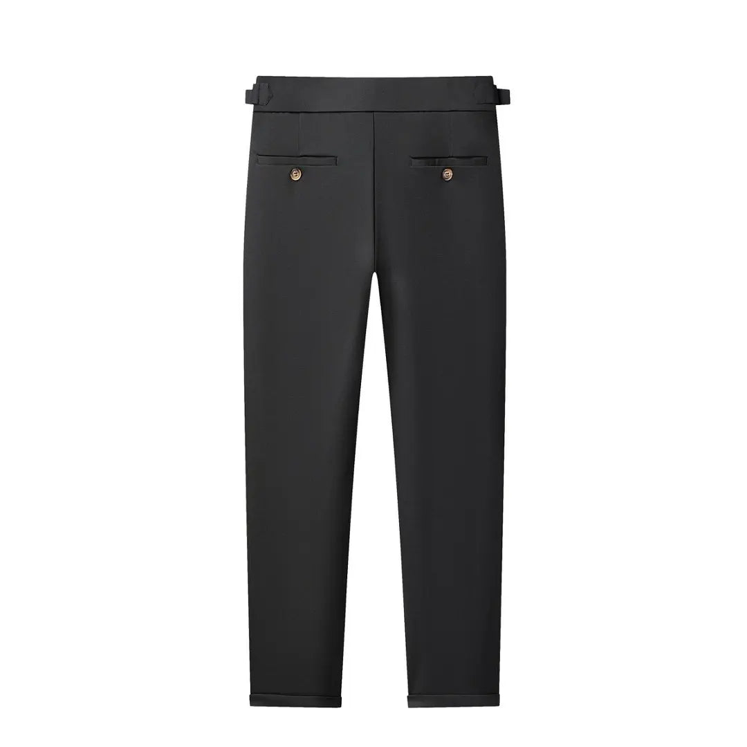 High Quality Mens Stretch Golf Pants Casual Slim Fit Dress Pants Adjustable Waist Tapered Work Cropped Trousers