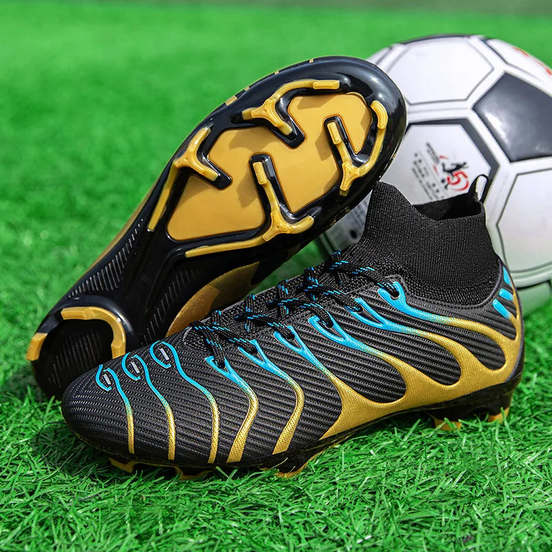 Men's Football Boots TF/FG Adults Soccer Shoes Professional High Quality Soccer Cleats Teenager Anti-slip Outdoor Sports Sneaker