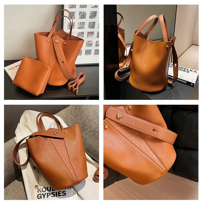 Fashion Trending Brand Luxury Designer Women Bags Female Handbags Solid Bucket Bag For Women 2026 Crossbody Shoulder Bags Totes