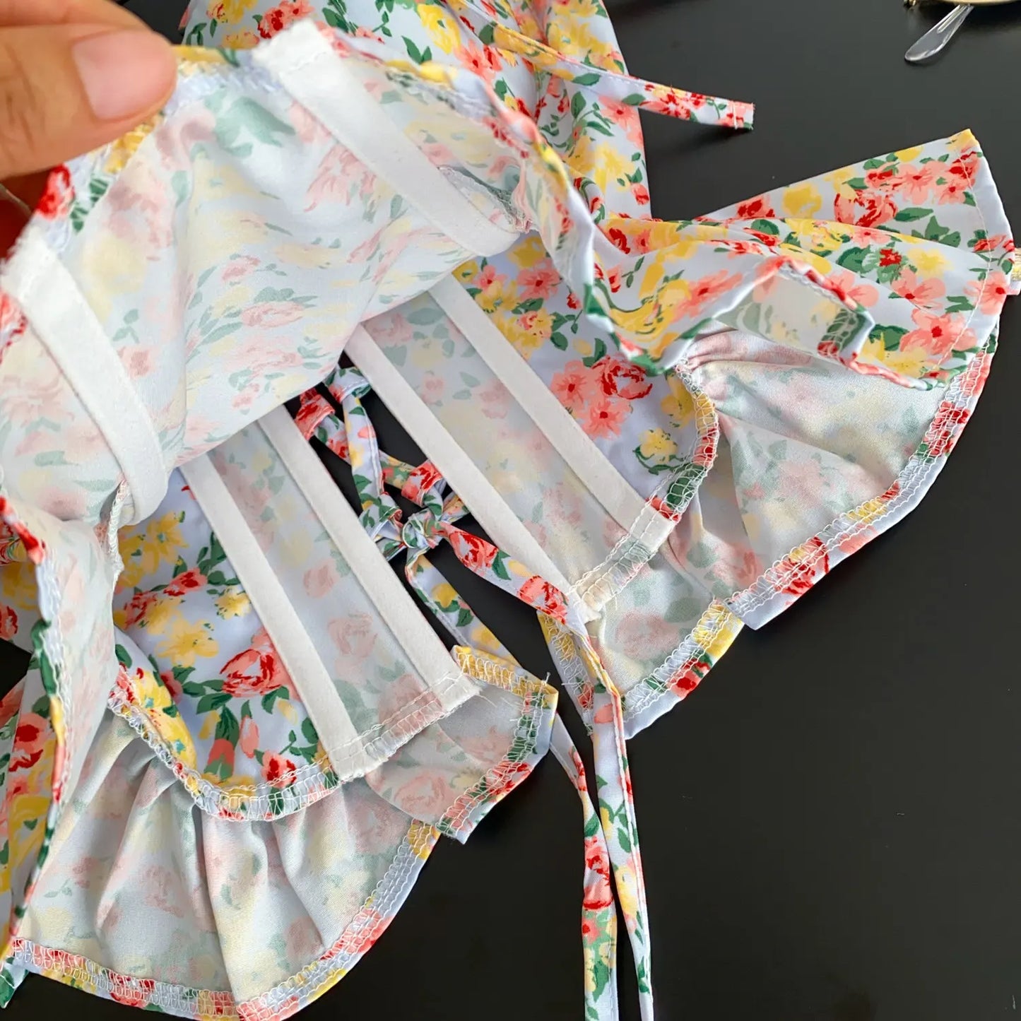 Summer Hotsweet Floral Camis 2026 Female High Waist Slim Lace Up Corset Tops Korean Versatile Casual Holiday Tank Top