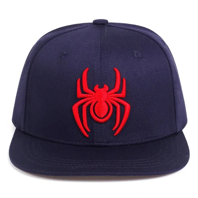 Unisex Spider Embroidery Hip-hop Hats Spring Autumn Outdoor Adjustable Casual Baseball Caps Sunscreen Hat