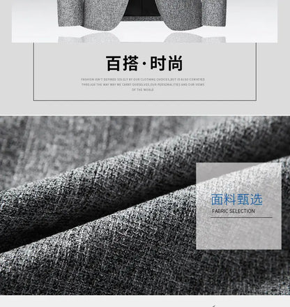2026 Spring New Arrival Men's Business Casual Blazer High Quality Suit Jacket Comfortable Daily Wear Office Work Outwear