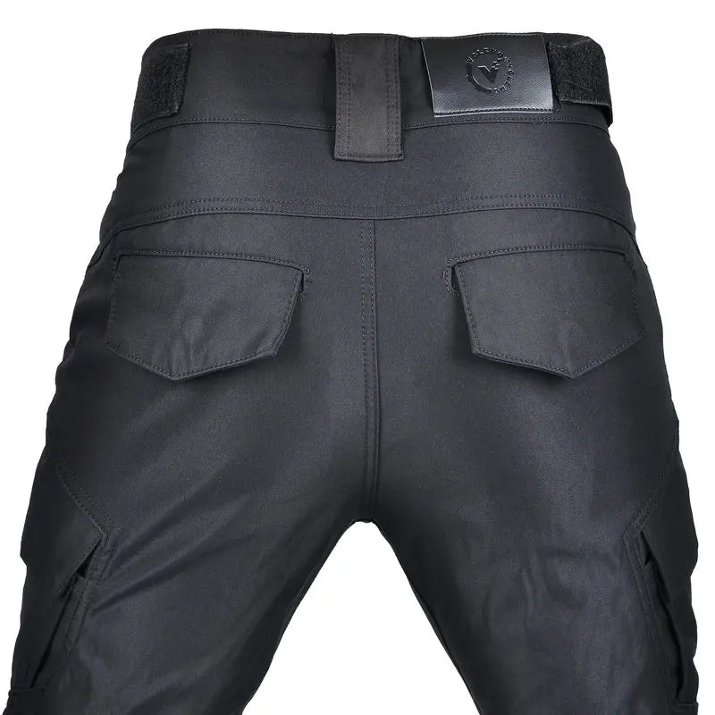Waterproof Motorcycle Riding Pants All-Season Reflective Strip Adjustable Waistband Knee & Hip Pad for Outdoor Riding pants
