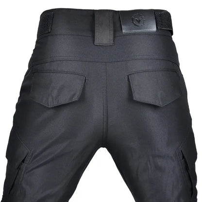 Waterproof Motorcycle Riding Pants All-Season Reflective Strip Adjustable Waistband Knee & Hip Pad for Outdoor Riding pants