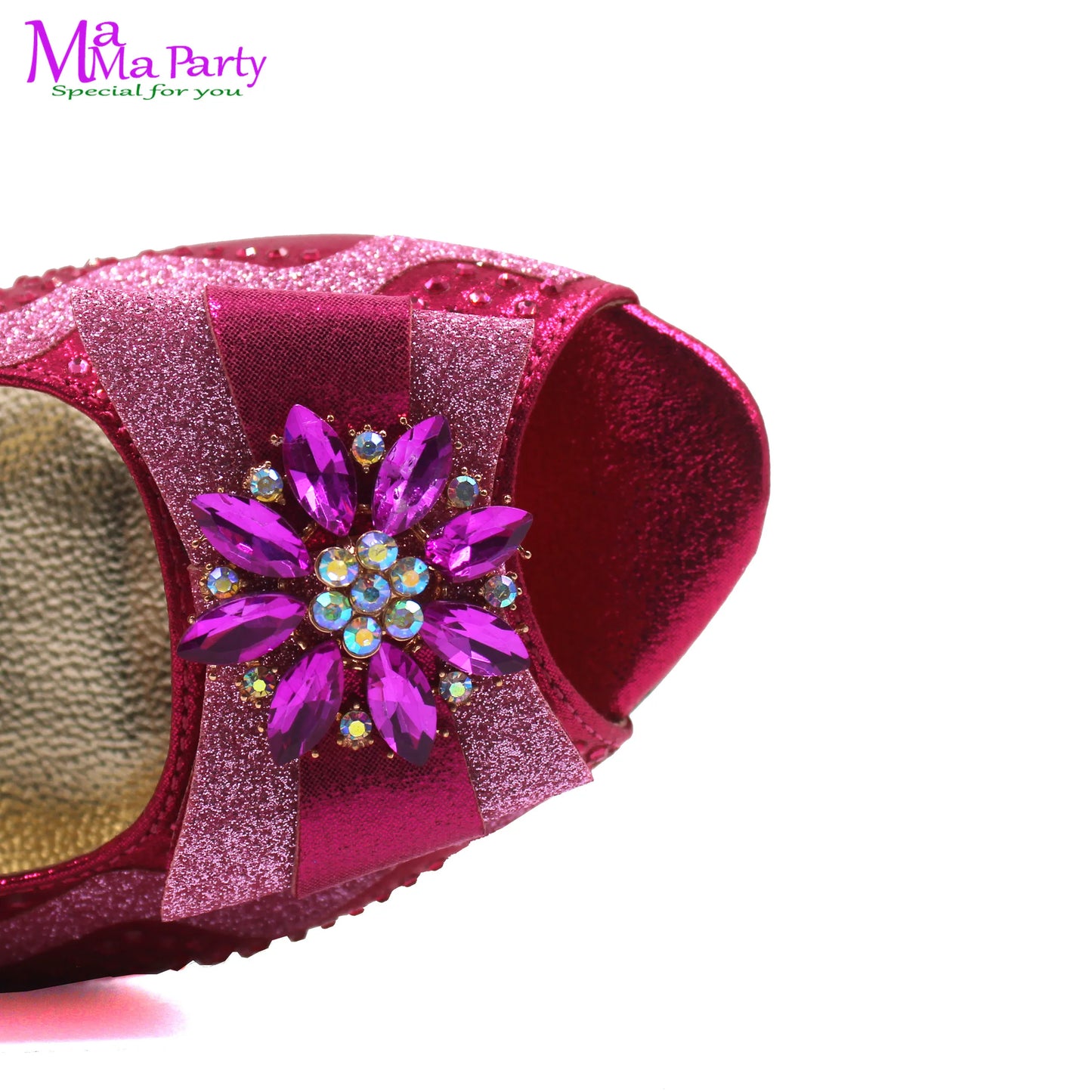 Wine Color New Arrivals High Quality Specials Design Italian Women Shoes and Bag  with Crystal for Wedding Party