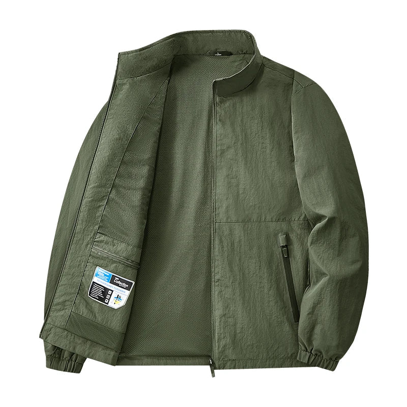 Big&Tall 8XL Men Outdoor Jacket Autumn Winter Jacket Hiking Camping Windbreaker Plus Size Spring Oversized Outwear Hooded Coat