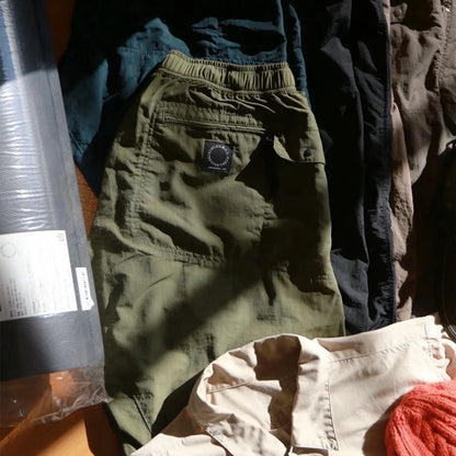 Spring 2026 Outdoor Lightweight Quick Dry Cargo Pants Multiple Pockets City Casual Style Polyester Fiber Straight Leg