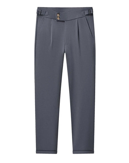 High Quality Mens Stretch Golf Pants Casual Slim Fit Dress Pants Adjustable Waist Tapered Work Cropped Trousers