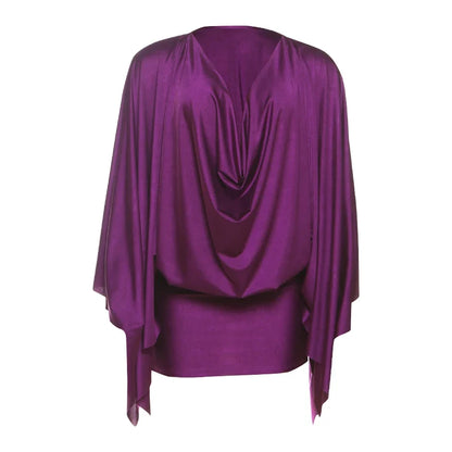 2026 Spring Elegant Classic Satin Dress Women Y2K Deep V-Neck Swing Long Sleeve Simple Midnight Clubwear Midnight Skinny Bodycon