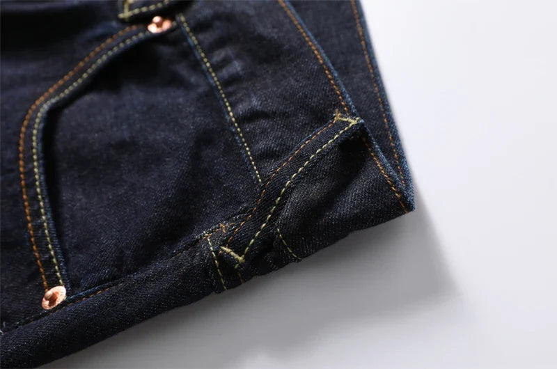 Men Embroidery Denim Shorts Black Hiphop Jeans Pants Cherry Blossom Dragon Totem Washed Zipper Cotton Summer cherry blossoms 024