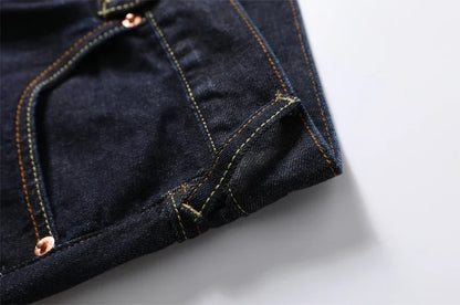 Men Embroidery Denim Shorts Black Hiphop Jeans Pants Cherry Blossom Dragon Totem Washed Zipper Cotton Summer cherry blossoms 024