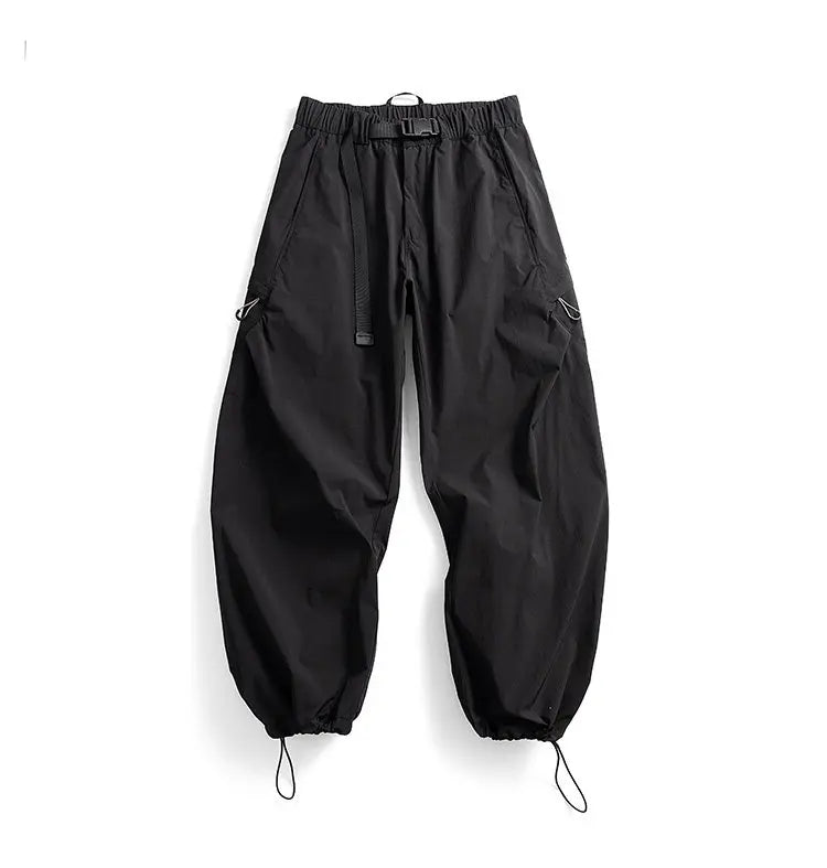 Mens Outdoor Water Resistant Quick Dry Cargo Jogger Pants Loose Fit Lightweight Breathable Streetwear Trendy Summer Casual Baggy