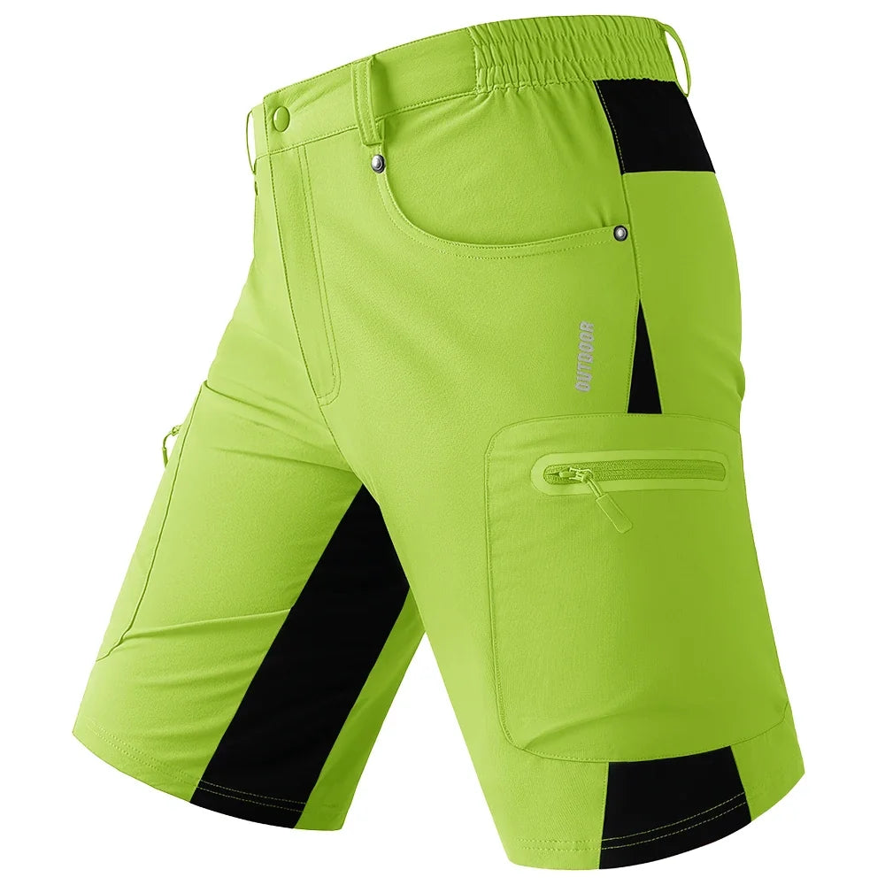 Quick Dry Cargo Shorts Mens Lightweight Work Cargo Shorts Multi Pockets Waterproof Outdoor Hiking Fishing Shorts Male