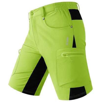 Quick Dry Cargo Shorts Mens Lightweight Work Cargo Shorts Multi Pockets Waterproof Outdoor Hiking Fishing Shorts Male