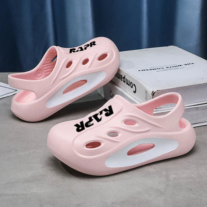 Summer New Children's Shoes Beach Anti-slip Breathable Boy Sandals Fashion Soft Home Children's Sports Shoes 6-12 Years