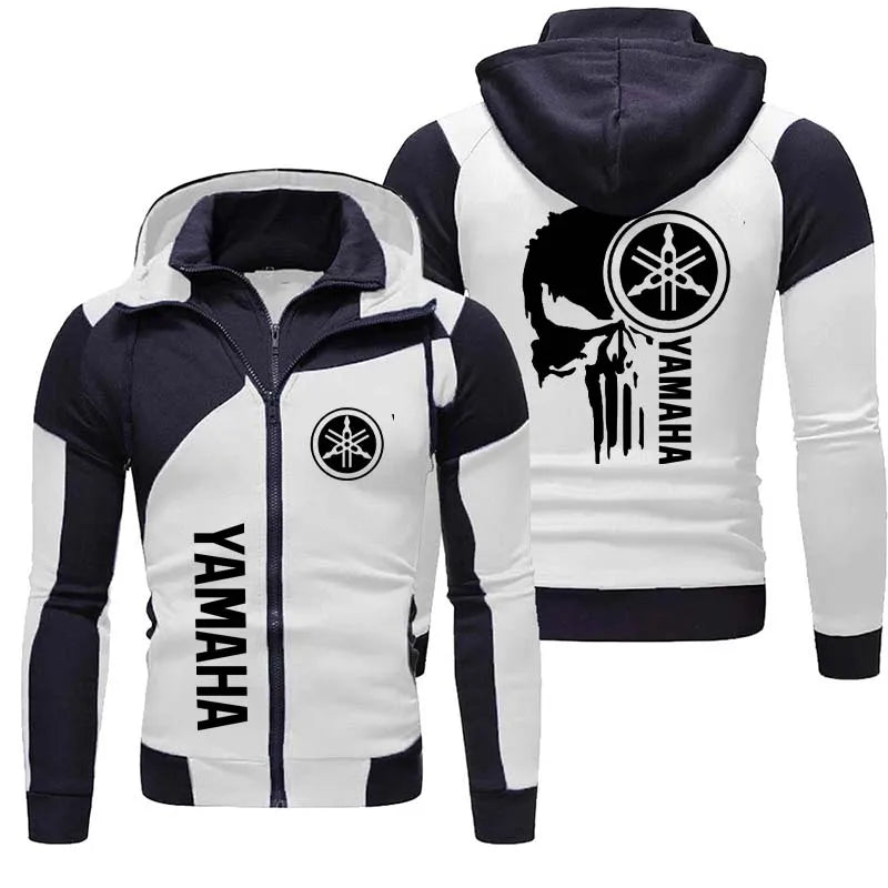 logo motorcycle racing team 2026 new men's double-layer zipper hooded outdoor extreme sports enthusiast hooded sweatshirt