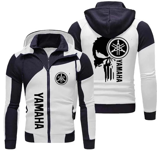 logo motorcycle racing team 2026 new men's double-layer zipper hooded outdoor extreme sports enthusiast hooded sweatshirt
