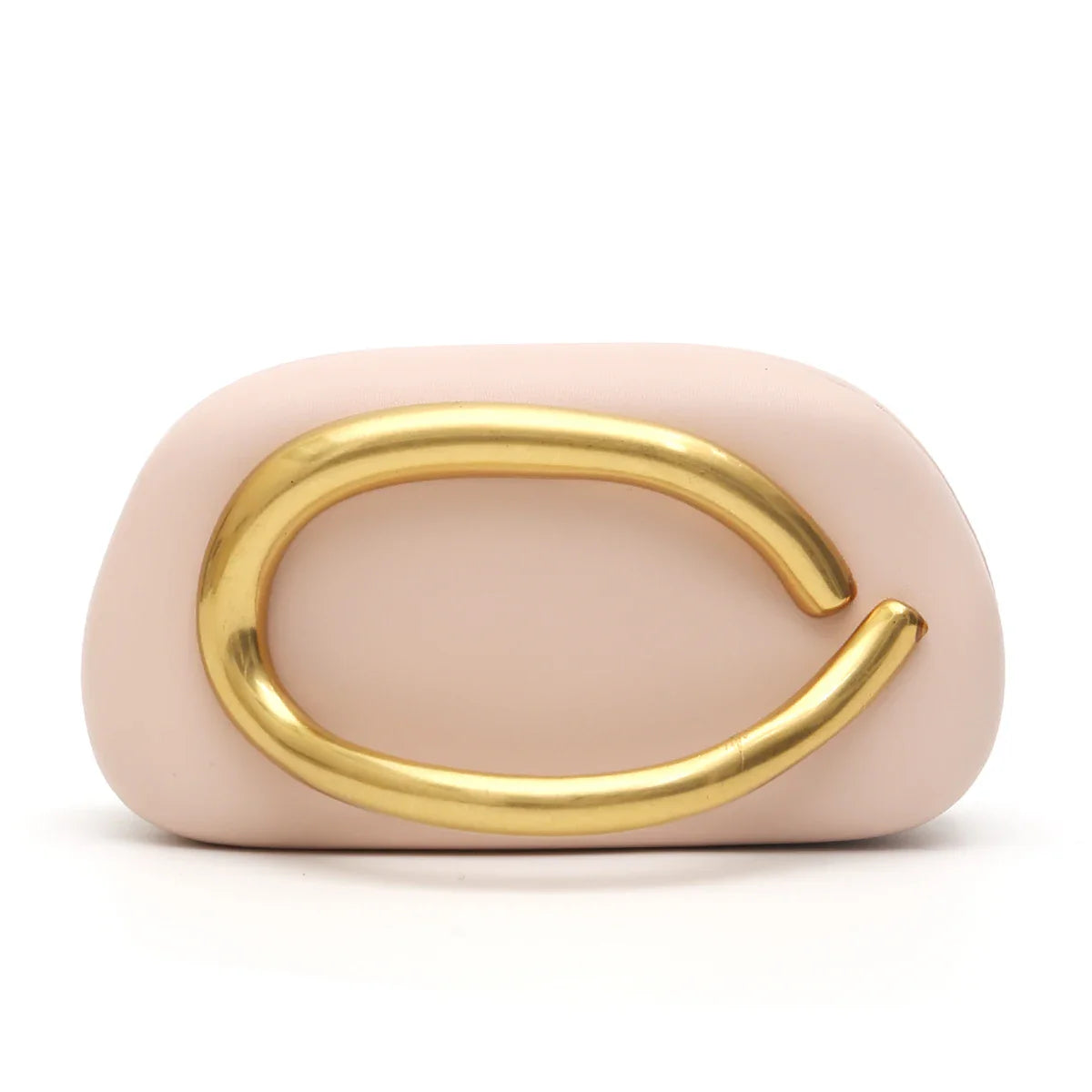 Women's Brand Fashion Chic Design Clutch Bag PU Vegan Leather Handbag Metal Handle Evening Bag Handheld Purse Banquet Party Gift