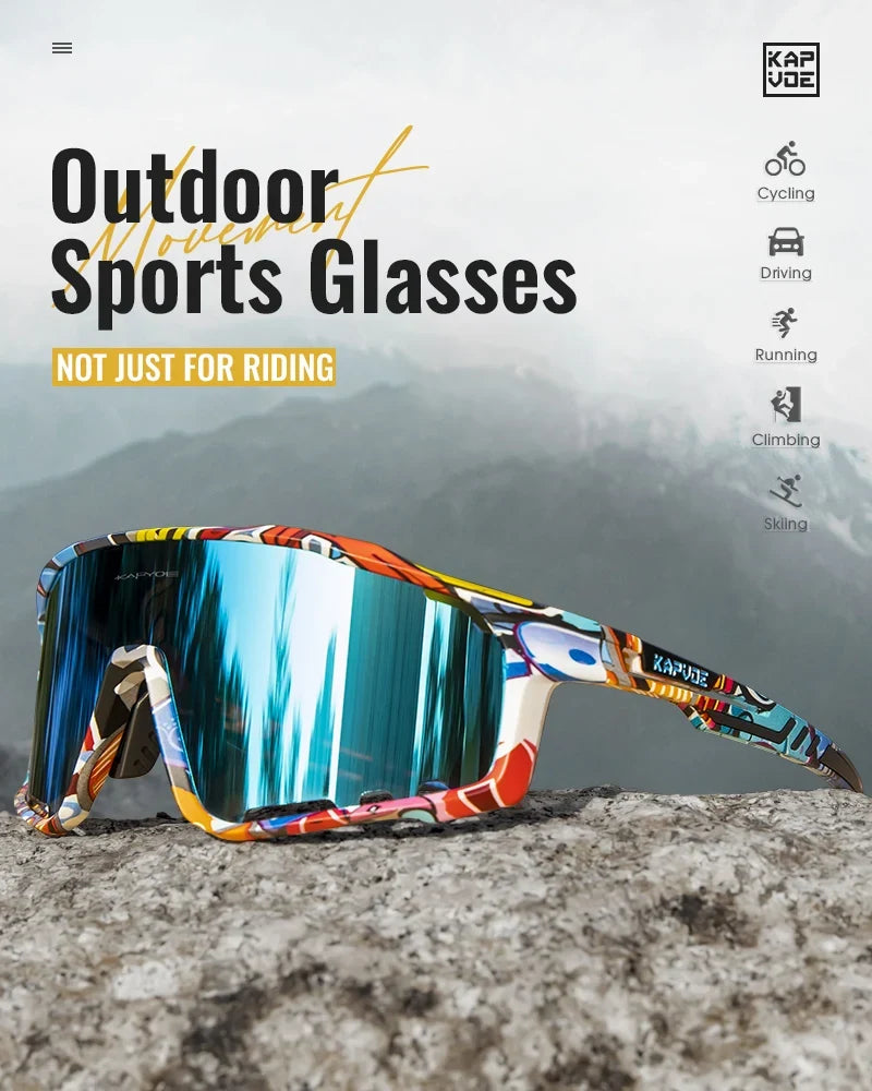 UV400 Cycling Sunglasses Men MTB Sport Glasses Outdoor Hiking Camping Goggles Women Road Bike Bicycle TR90 Frame 2023