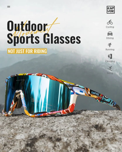 UV400 Cycling Sunglasses Men MTB Sport Glasses Outdoor Hiking Camping Goggles Women Road Bike Bicycle TR90 Frame 2023