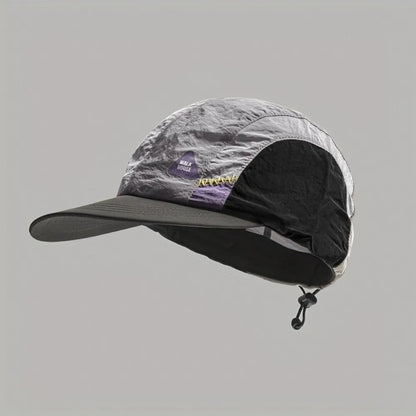 Color Matching Baseball Cap Summer Thin Breathable Quick-drying Hat Flat-brimmed Casual Sun Protection Caps Men and Women