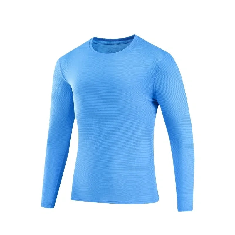UPF 50+ Men Thin Light Long Sleeve Sun Protection Shirt Quick Dry Moisture Wicking Athletic Tops for Running Fishing Hiking Cycl