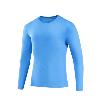 UPF 50+ Men Thin Light Long Sleeve Sun Protection Shirt Quick Dry Moisture Wicking Athletic Tops for Running Fishing Hiking Cycl
