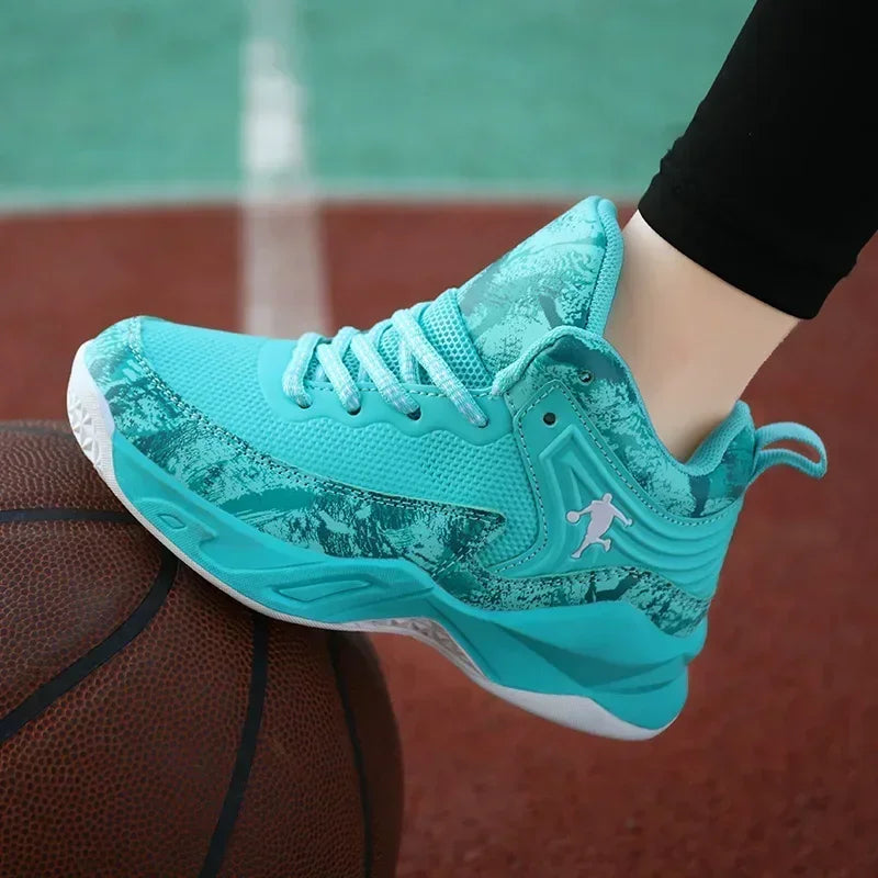 Basketball Shoes for Kids Sneakers New Boys Brand Thick Sole Non-slip Children Sports Shoes Child Boy Basket Trainer Shoes