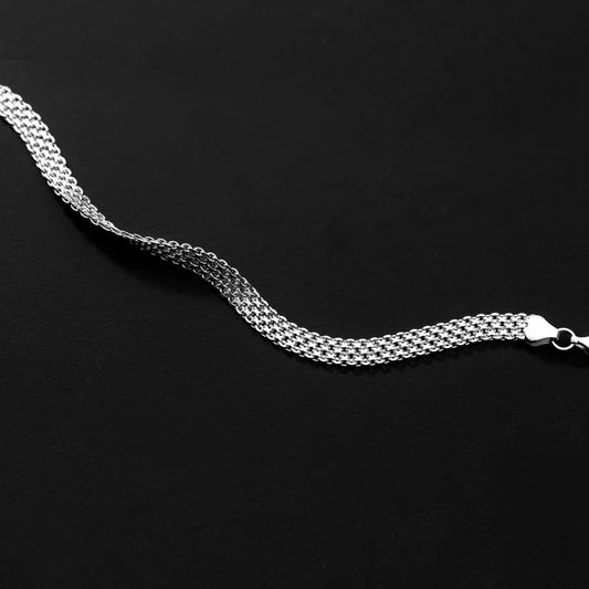 Bracelet en Argent Motif Dentelle Exquise Bracelet Jonc à Breloques en Argent Sterling 925 Cadeau pour Femme Bijoux Fins de Mariage