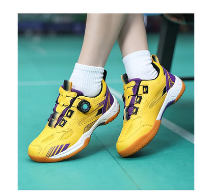 Table Tennis Shoes for Men and Women, Fashionable Badminton Shoes for Women, with Rotating Buckle, Breathable and Non-Slip, Badminton Shoes, Casual Sports Shoes, Breathable Mesh Running Shoes, 2026 Trendy New Models, Sizes 36