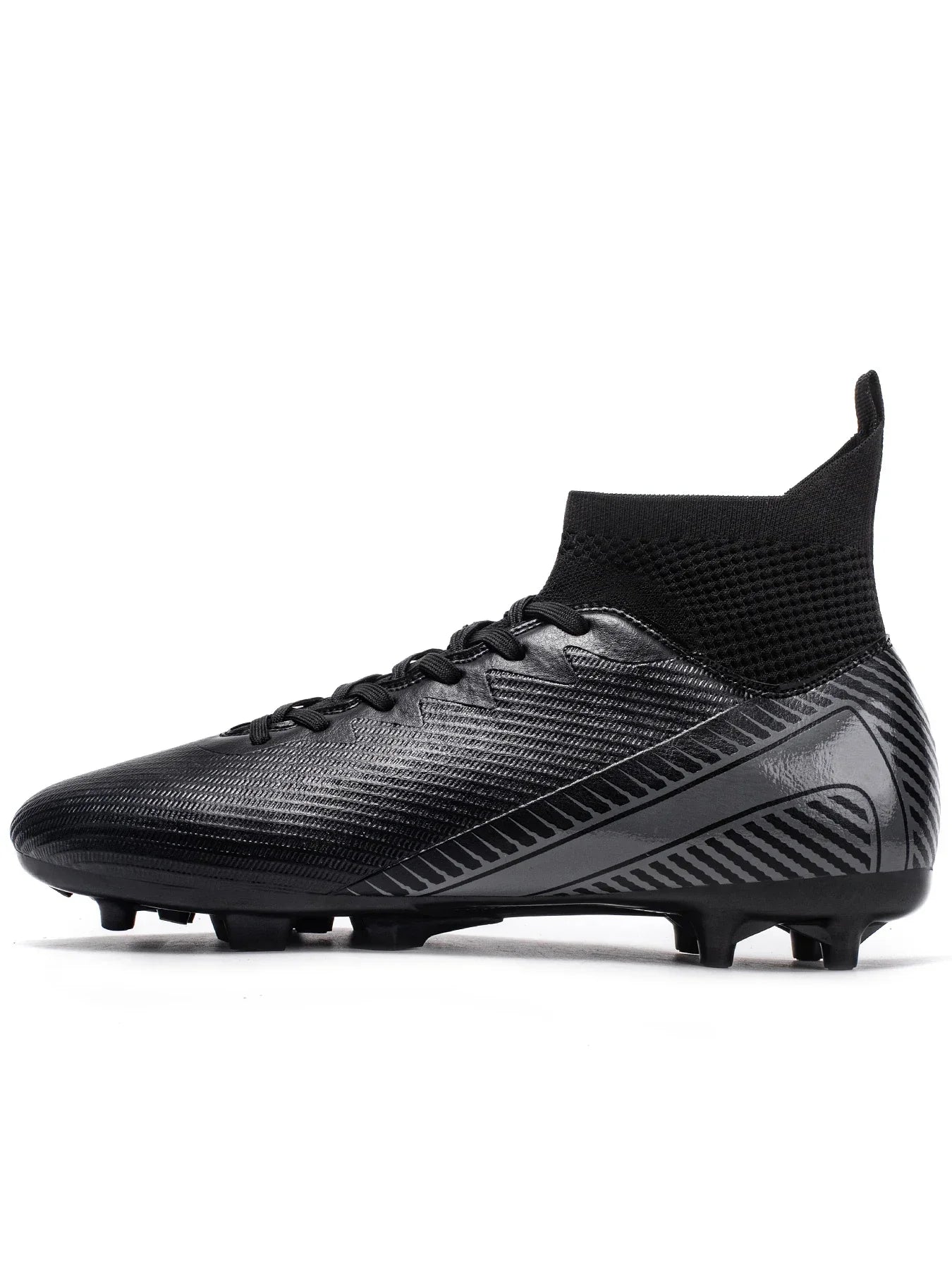 Breathable AG FG football shoes PU Fabric Mesh Upper TPU Wear-resistant Sole Non-slip Design For Kids Youth Daily Play