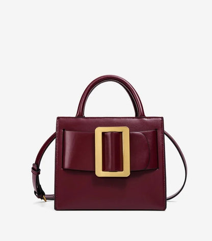 Chic Buckle Handbag Women 2026 New High Quality Trend Exquisite Luxe Shoulder Bag Distinctive Design Faux Leather Crossbody Bag