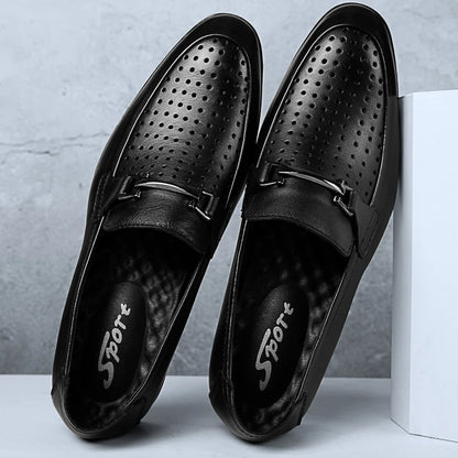 Italy Luxury Brand Fashion Men Casual Shoes Loafer Shoes Men Genuine Leather Slip-on Formal Shoes Moccasins Handmade Man Shoes
