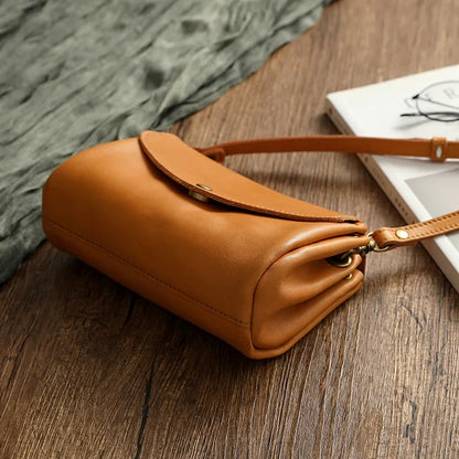 High Quality Genuine Leather Women Crossbody Bag New Style Multi-Layered Messenger Bags Small Female Mobile Phone Purse Bag