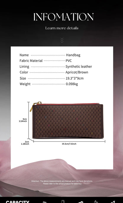 Women's Letter Rectangular Design Handbag Letter Design Card Bag Fashionable Classic Retro New