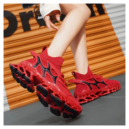 Men's Blade Type Shoes Breathable Shock Absorption Running Shoes  Non-Slip Shoes For Jogging Tennis Gym Casual Walking Sneakers