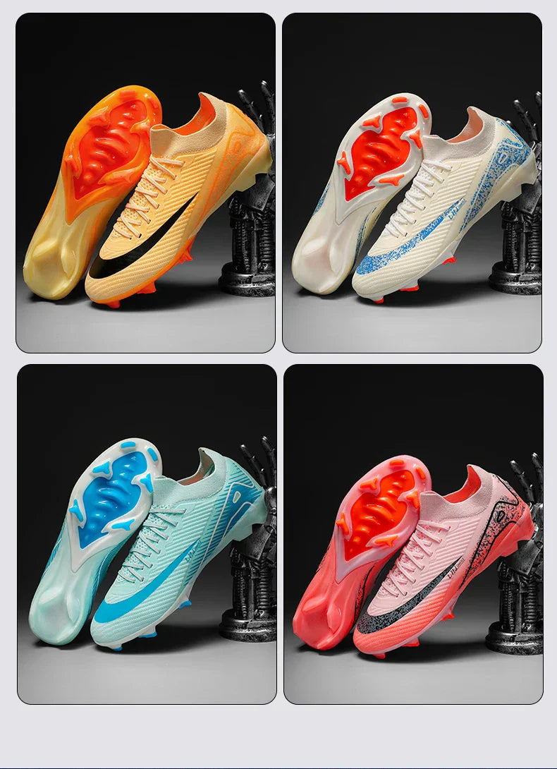New Men's Soccer Shoes Cleats Sneakers Non-Slip Wholesale Football Boots Training FG Top Quality Drop Shipping Unisex Adult