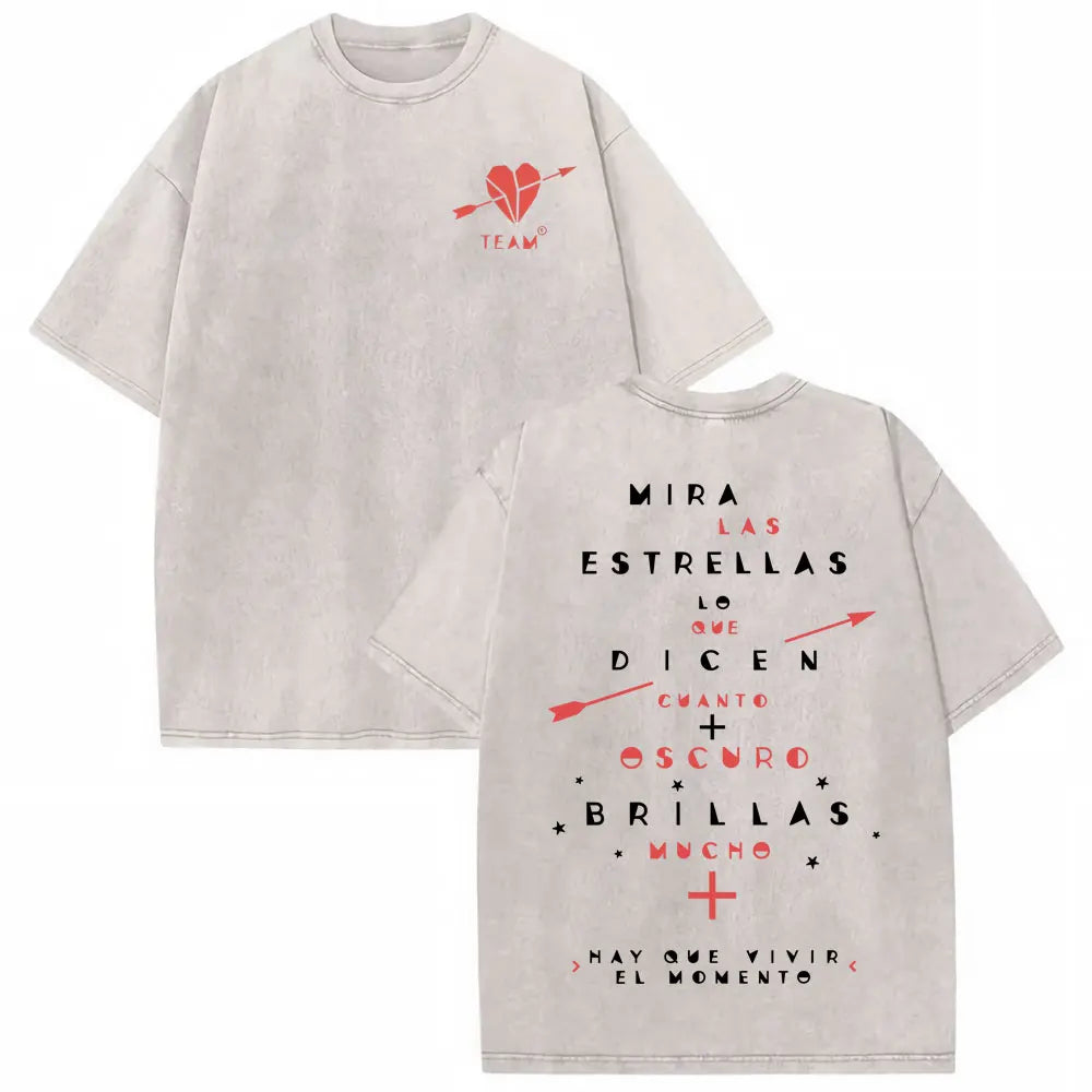 Manuel Carrasco Salvaje Desde Ia Raiz 2026 Vintage Washed T-shirt Men Women Fashion Hip Hop Punk 100% Cotton T Shirts Streetwear
