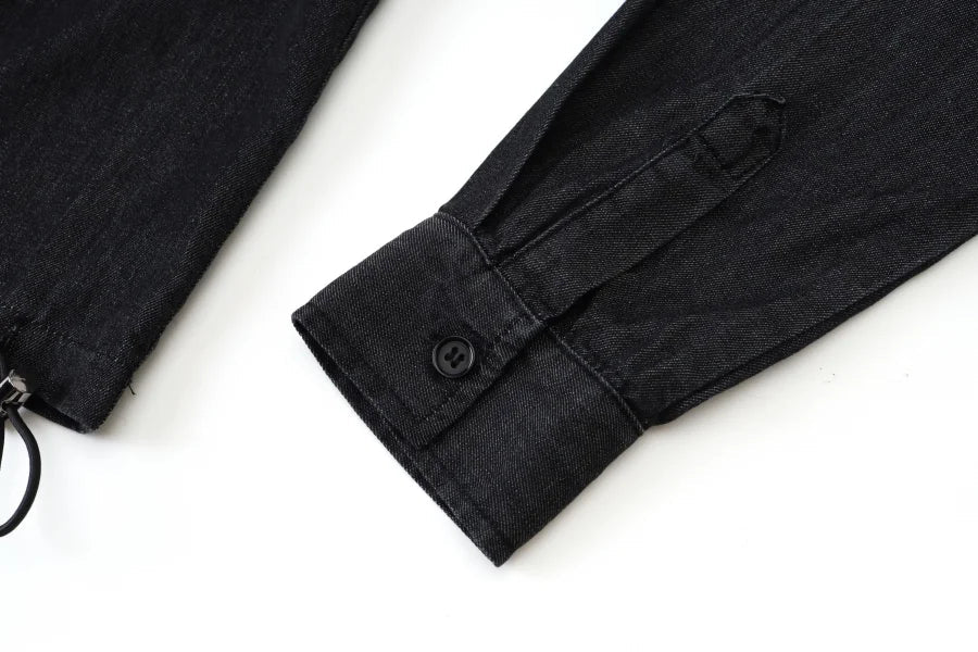 AS AW25 Denim set loose Shirt + slip dress Aline adjustable dress