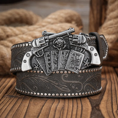 A Men's and Women's Casual Retro Belt Western Style! PU Leather Belt with Metal Buckle, Suitable for Daily Work Wear