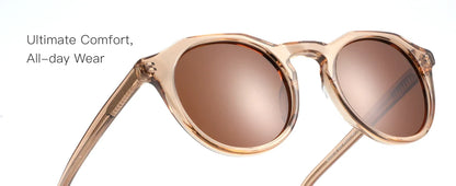 Vintage Round Polarized Sunglasses for Men Women UV400 Protection Sun Glasses