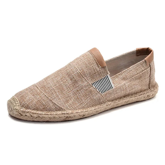 Mens Shoes Casual Male Breathable Canvas Shoes Men Chinese Fashion Soft Slip On Espadrilles For Men Loafers Driving Shoes